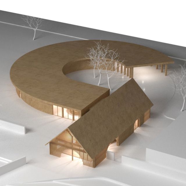 Modell Eingang 1 - Ausstellungserweiterung